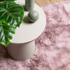 Shaggy Rug High Pile NAVARRA Dusty Pink 240x240 cm Polyester