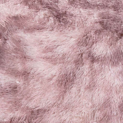 Shaggy Rug High Pile NAVARRA Dusty Pink 240x240 cm Polyester