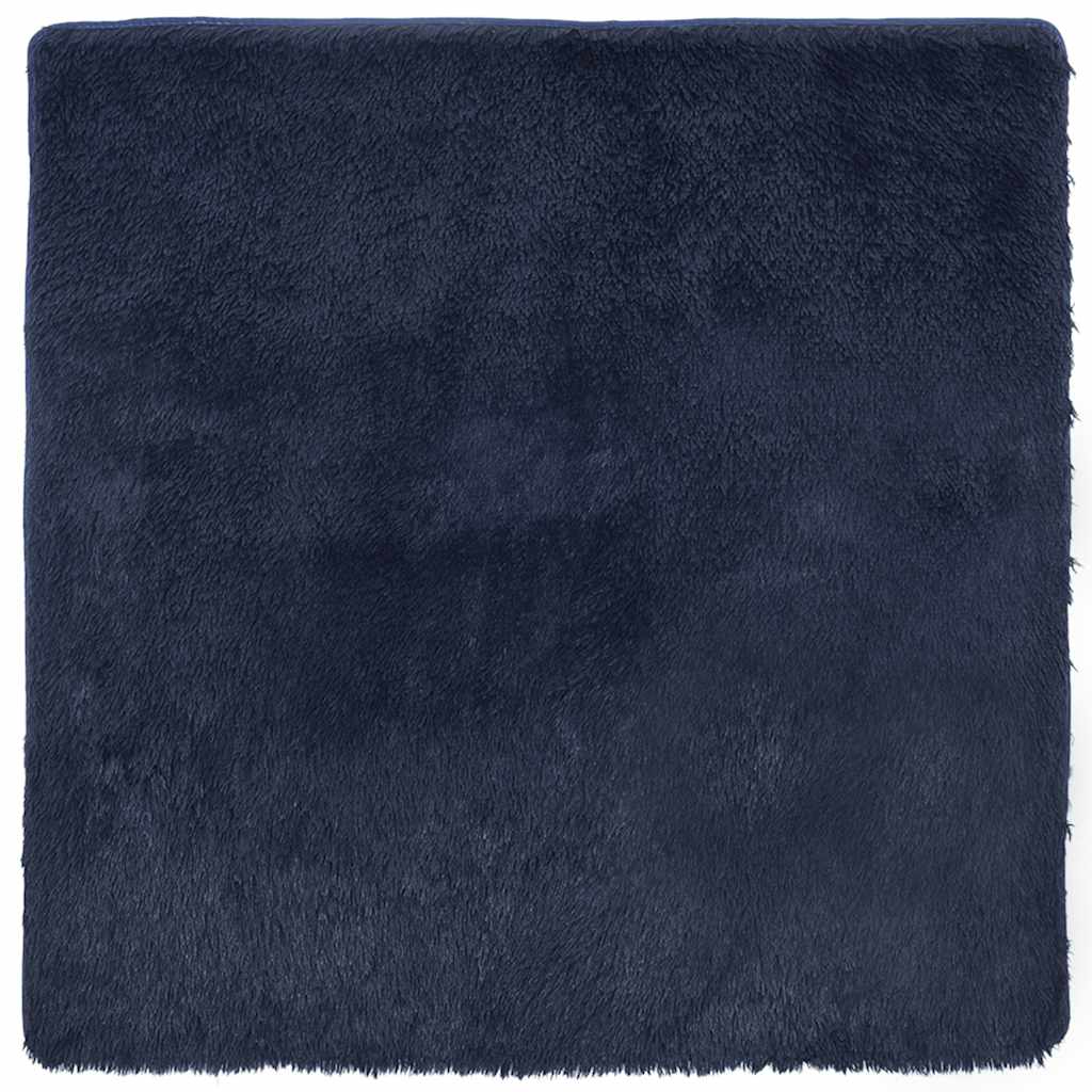 Shaggy Rug High Pile NAVARRA Navy 240x240 cm Polyester