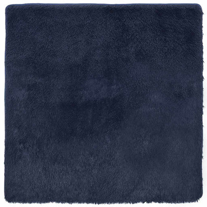 Shaggy Rug High Pile NAVARRA Navy 240x240 cm Polyester