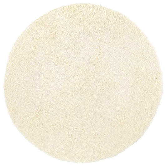 Shaggy Rug High Pile NAVARRA Cream 100x100 cm Polyester