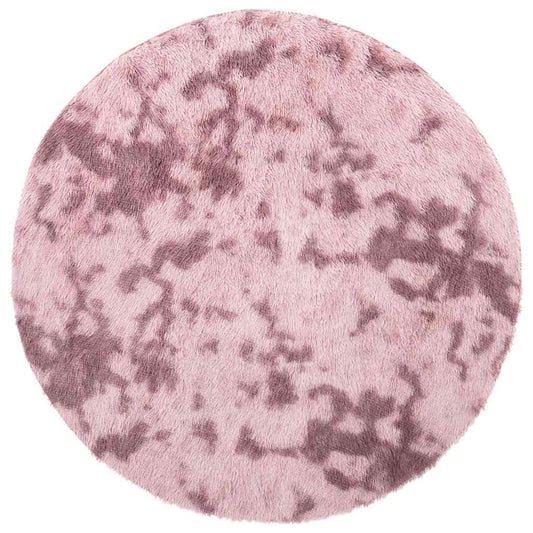 Shaggy Rug High Pile NAVARRA Dusty Pink 100x100 cm Polyester