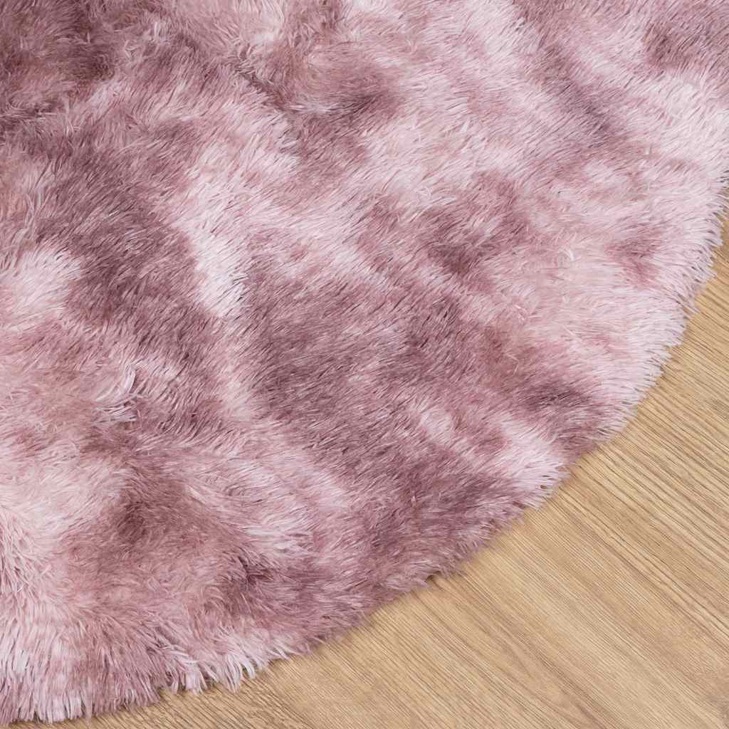Shaggy Rug High Pile NAVARRA Dusty Pink 100x100 cm Polyester