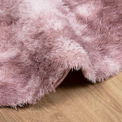 Shaggy Rug High Pile NAVARRA Dusty Pink 100x100 cm Polyester