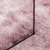 Shaggy Rug High Pile NAVARRA Dusty Pink 100x100 cm Polyester