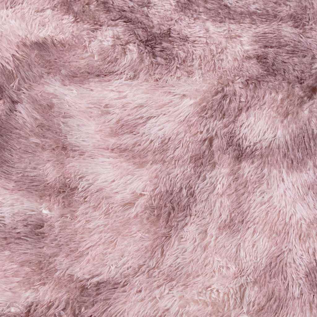 Shaggy Rug High Pile NAVARRA Dusty Pink 100x100 cm Polyester