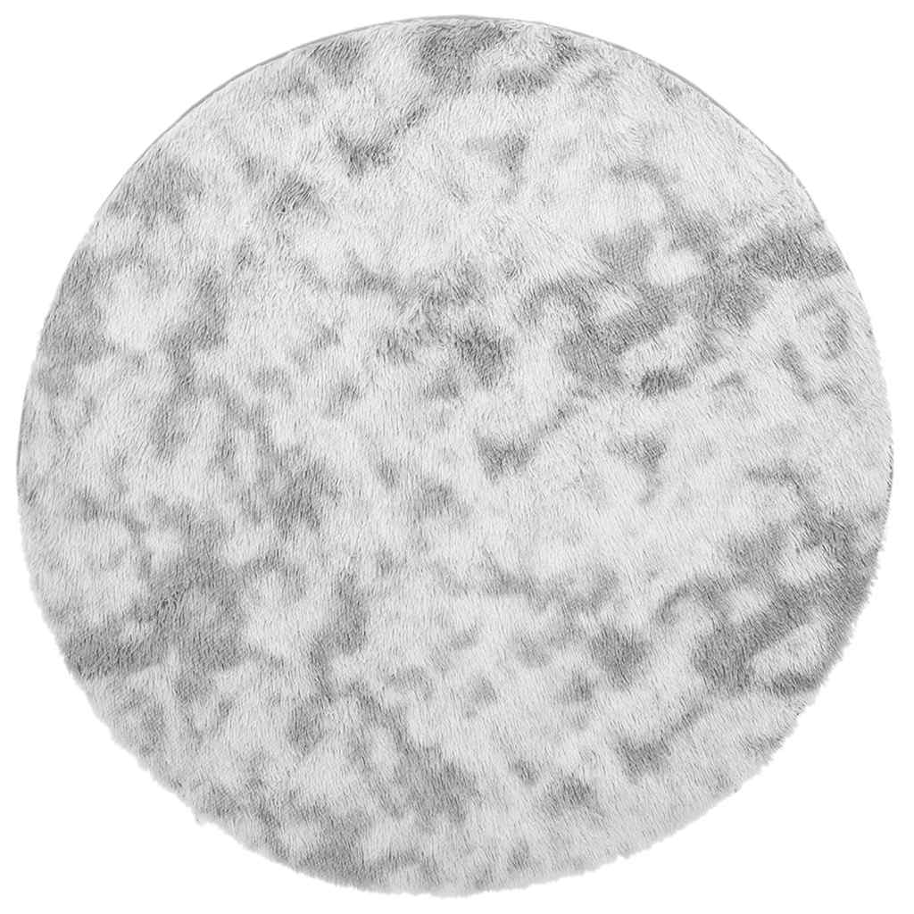 Shaggy Rug High Pile NAVARRA Silver Grey 100x100 cm Polyester