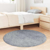 Shaggy Rug High Pile NAVARRA Silver Grey 100x100 cm Polyester