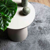 Shaggy Rug High Pile NAVARRA Silver Grey 100x100 cm Polyester