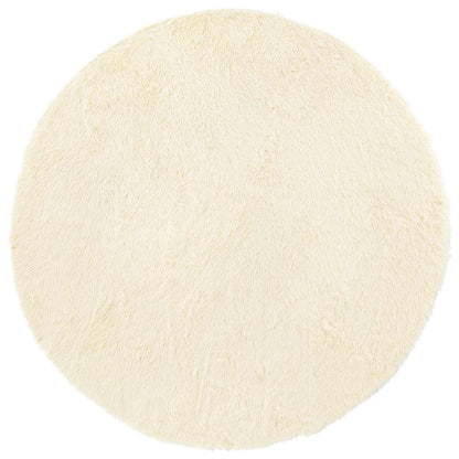 Shaggy Rug High Pile NAVARRA Cream 120x120 cm Polyester