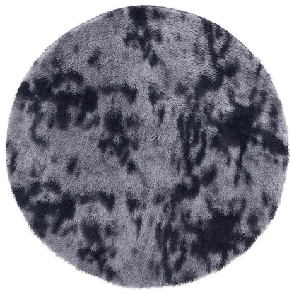 Shaggy Rug High Pile NAVARRA Dark Grey 120x120 cm Polyester