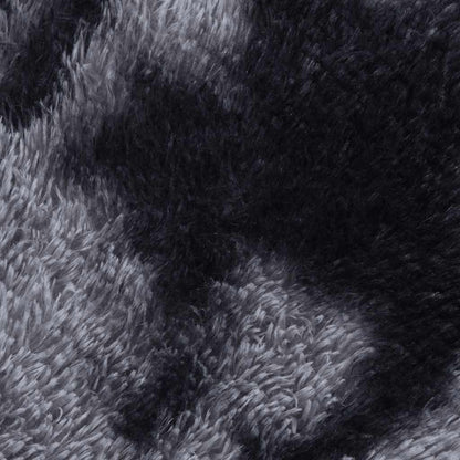 Shaggy Rug High Pile NAVARRA Dark Grey 120x120 cm Polyester
