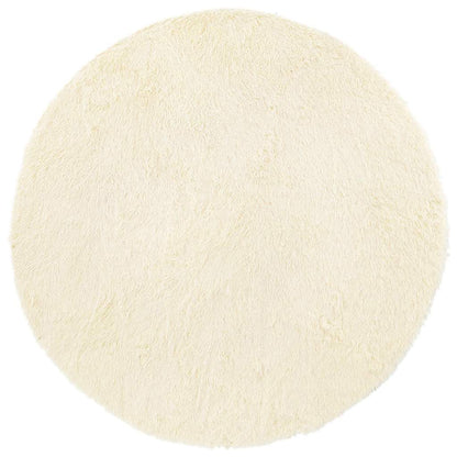 Shaggy Rug High Pile NAVARRA Cream 160x160 cm Polyester