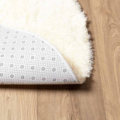 Shaggy Rug High Pile NAVARRA Cream 160x160 cm Polyester