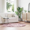 Shaggy Rug High Pile NAVARRA Dusty Pink 160x160 cm Polyester