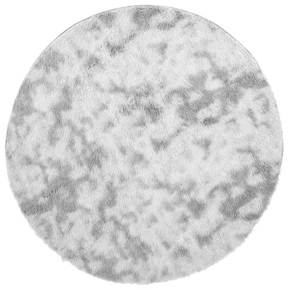 Shaggy Rug High Pile NAVARRA Silver Grey 160x160 cm Polyester
