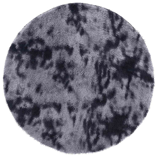 Shaggy Rug High Pile NAVARRA Dark Grey 200x200 cm Polyester