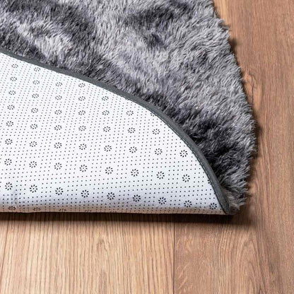 Shaggy Rug High Pile NAVARRA Dark Grey 200x200 cm Polyester