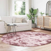 Shaggy Rug High Pile NAVARRA Dusty Pink 200x200 cm Polyester