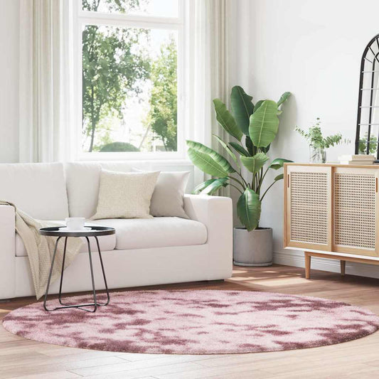 Shaggy Rug High Pile NAVARRA Dusty Pink 200x200 cm Polyester