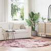 Shaggy Rug High Pile NAVARRA Dusty Pink 200x200 cm Polyester
