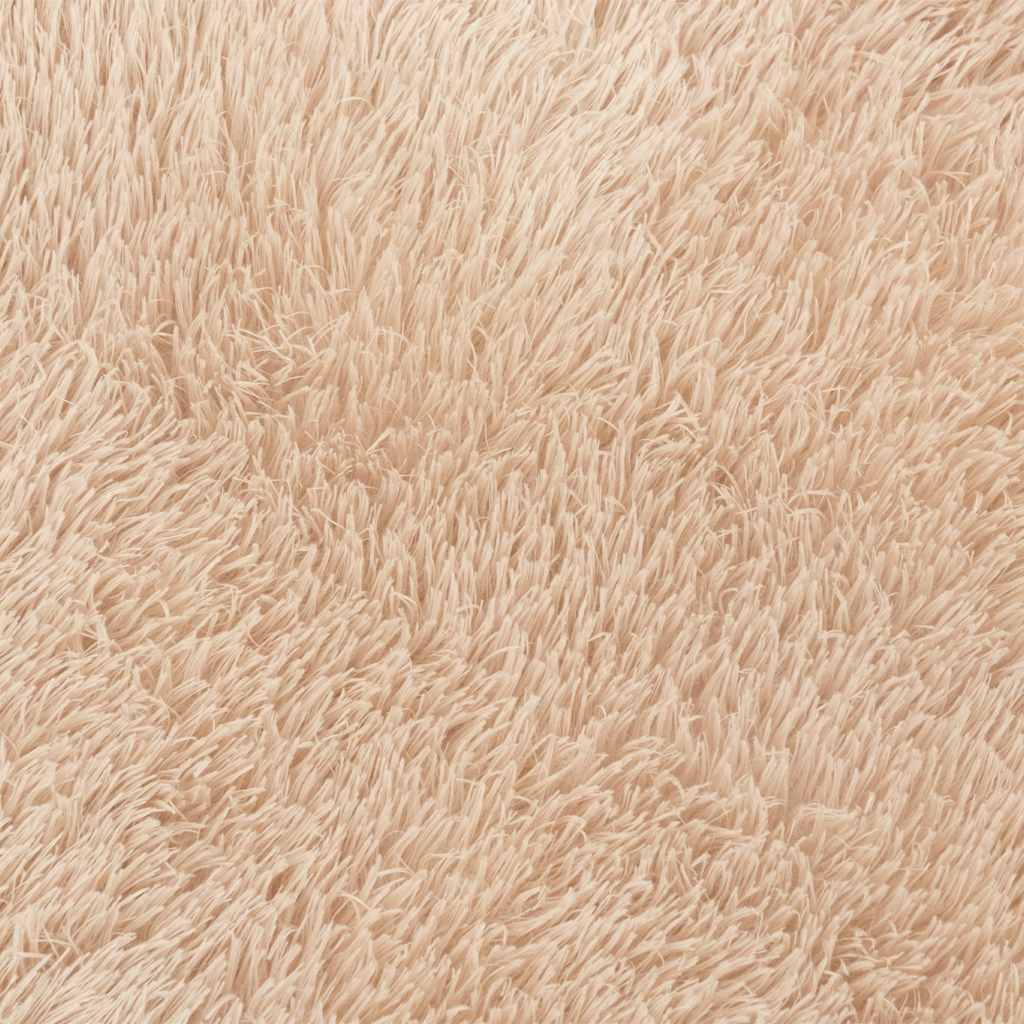 Shaggy Rug High Pile NAVARRA Beige 240x240 cm Polyester
