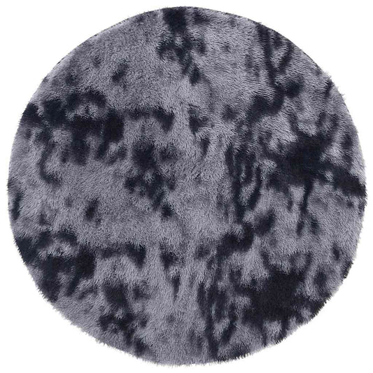 Shaggy Rug High Pile NAVARRA Dark Grey 240x240 cm Polyester