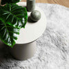 Shaggy Rug High Pile NAVARRA Light Grey 240x240 cm Polyester