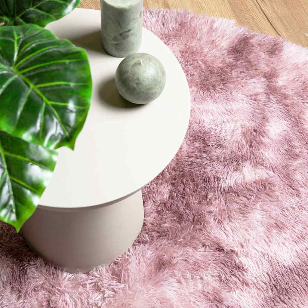 Shaggy Rug High Pile NAVARRA Dusty Pink 300x200 cm Polyester