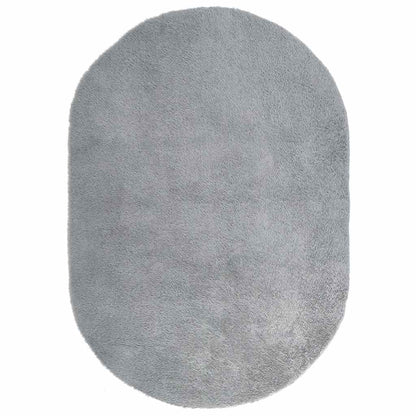 Shaggy Rug High Pile NAVARRA Light Grey 300x200 cm Polyester