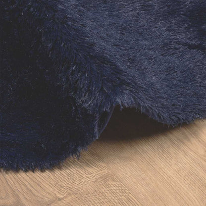 Shaggy Rug High Pile NAVARRA Navy 300x200 cm Polyester
