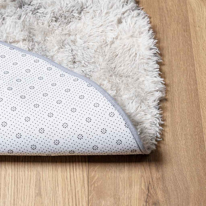 Shaggy Rug High Pile NAVARRA Silver Grey 300x200 cm Polyester