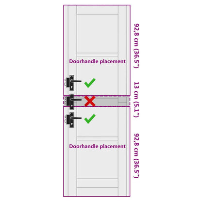 Interior Door ORKDAL White Primed 61 x 198.5 cm
