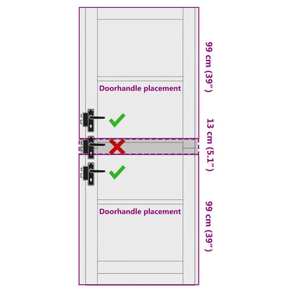 Interior Door ORKDAL White Primed 83 x 211 cm