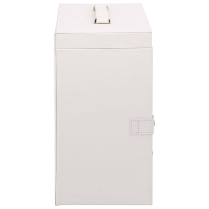 Jewellery Box 5-Layer with Mirror Lockable White