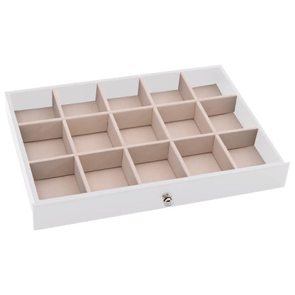 Jewellery Box 10-Layer with Watch Holders White 29x20.5x40.5 cm