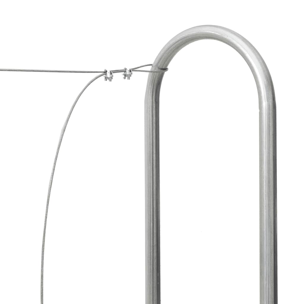 Firewood Rack Wire 250x25x150 cm Galvanised steel