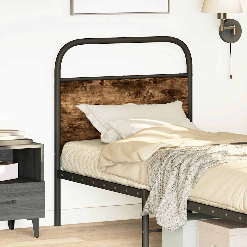 Replace Headboard Smoked Oak 80 cm Steel and Engineered Wood