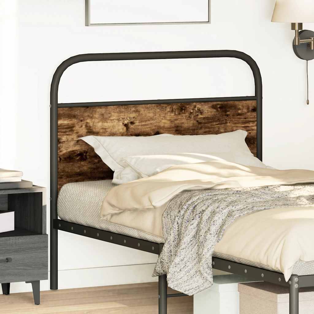 Replace Headboard Smoked Oak 100 cm Steel and Engineered Wood