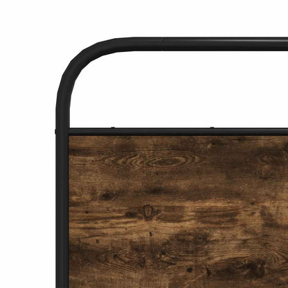 Replace Headboard Smoked Oak 120 cm Steel and Engineered Wood