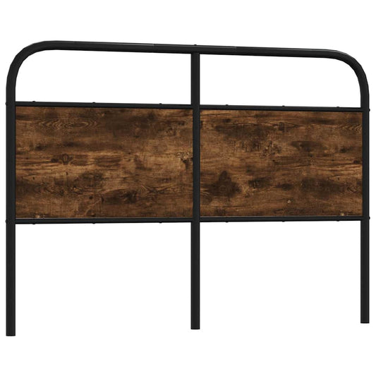 Replace Headboard Smoked Oak 135 cm Steel and Engineered Wood