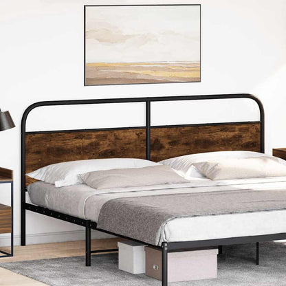 Replace Headboard Smoked Oak 190 cm Steel and Engineered Wood