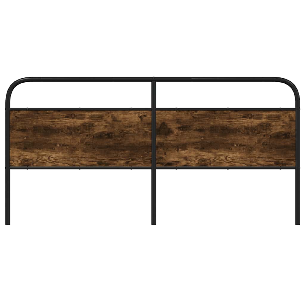 Replace Headboard Smoked Oak 190 cm Steel and Engineered Wood