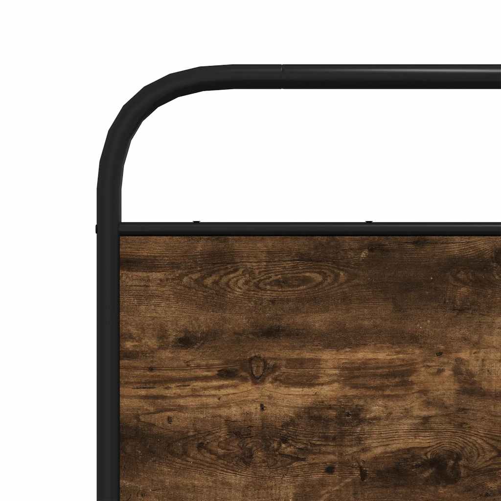 Replace Headboard Smoked Oak 190 cm Steel and Engineered Wood