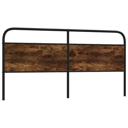 Replace Headboard Smoked Oak 200 cm Steel and Engineered Wood