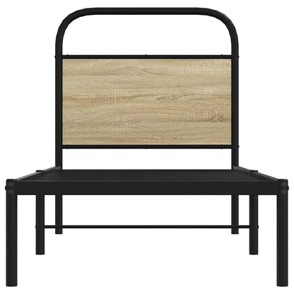 Replace Headboard Sonoma Oak 75 cm Steel and Engineered Wood