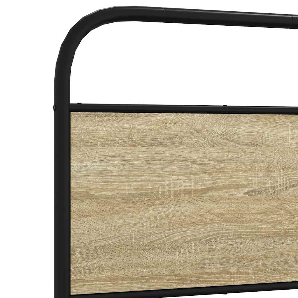 Replace Headboard Sonoma Oak 75 cm Steel and Engineered Wood