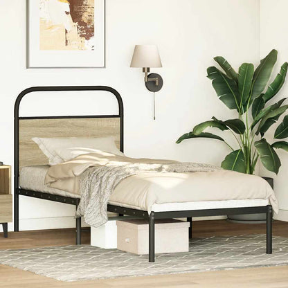 Replace Headboard Sonoma Oak 75 cm Steel and Engineered Wood
