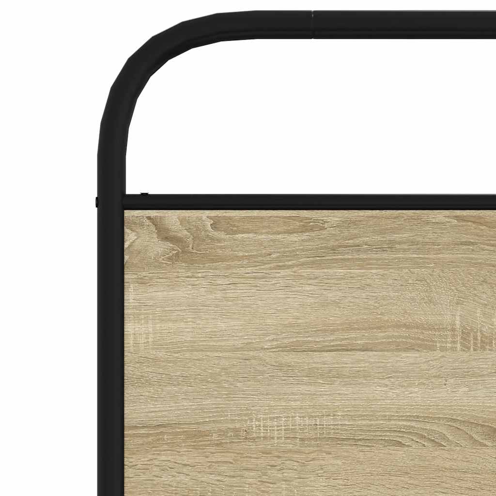 Replace Headboard Sonoma Oak 90 cm Steel and Engineered Wood
