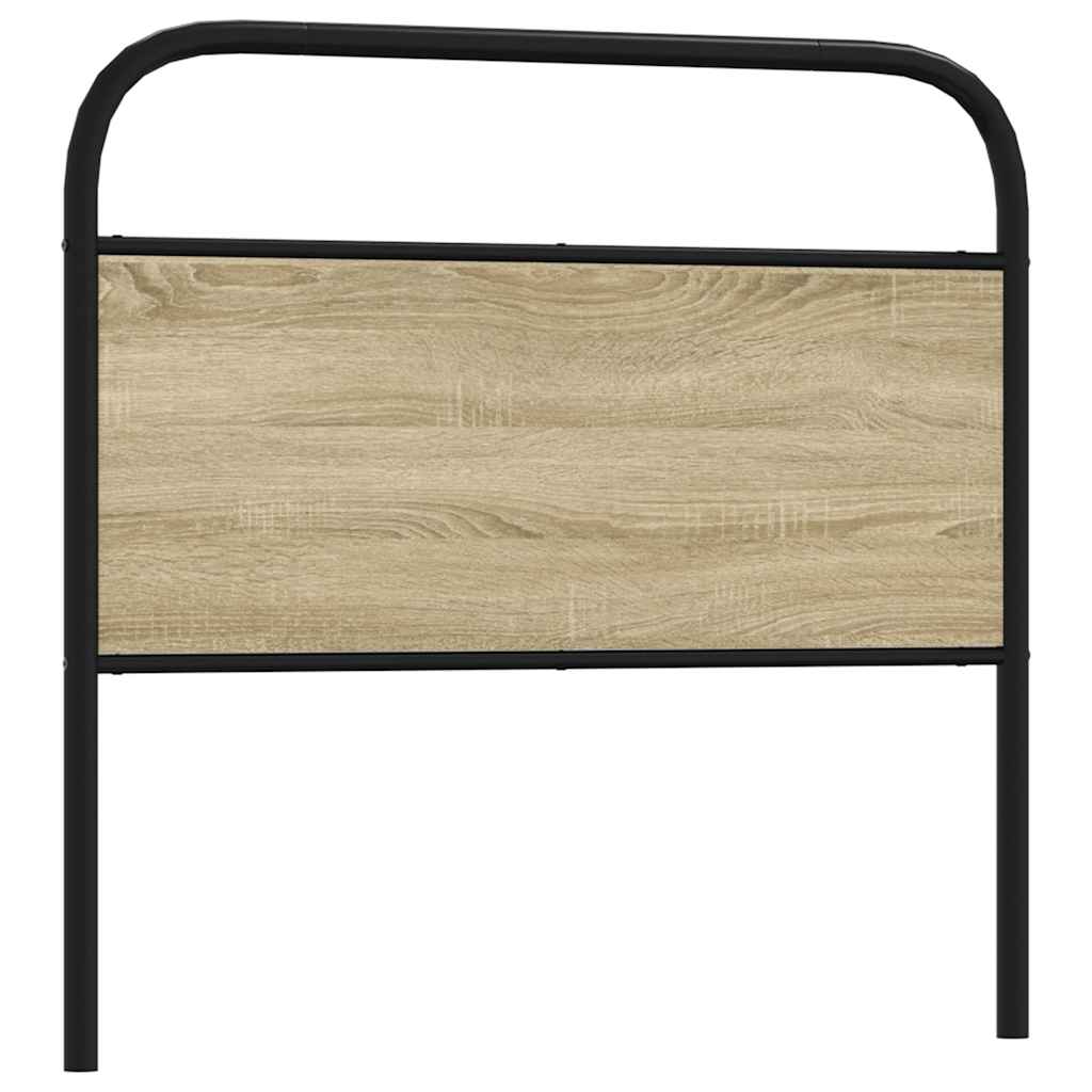Replace Headboard Sonoma Oak 107 cm Steel and Engineered Wood
